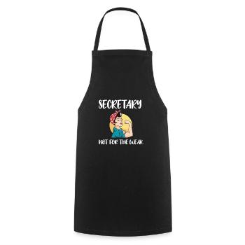 Secrétaire Cadeau Employé de bureau Appréciation - Tablier de cuisine - noir - Devant - AI Model Male 185 dark (185cm)