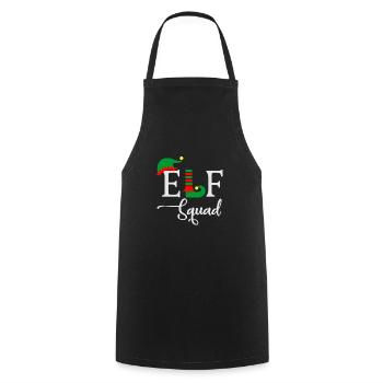 Elven Troupe Ugly Christmas - Cooking Apron - black - Front - AI Model Male 185 dark (185cm)