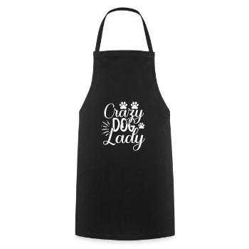 Chienne folle - Tablier de cuisine - noir - Devant - AI Model Male 185 dark (185cm)