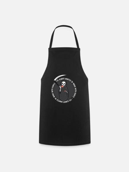 Grim Reaper Kaffee - Kochschürze - Schwarz