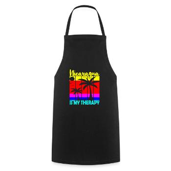 Nicaragua Is My Therapy - Cooking Apron - black - Front - AI Model Male 185 dark (185cm)