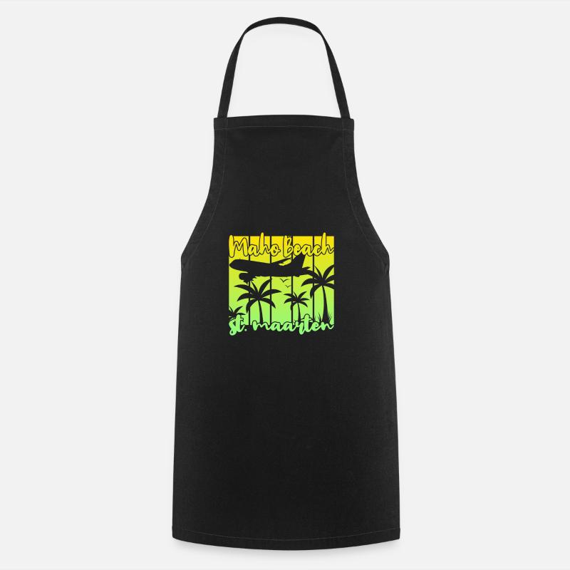 Maho Beach St. Maarten - Tablier de cuisine - noir