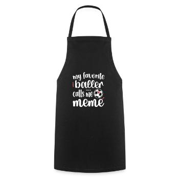 Fier de football Meme Grand-mère de joueur de football Meme - Tablier de cuisine - noir - Devant - AI Model Male 185 dark (185cm)