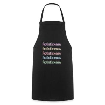 Football Memaw Grand-mère du joueur de football Memaw - Tablier de cuisine - noir - Devant - AI Model Male 185 dark (185cm)