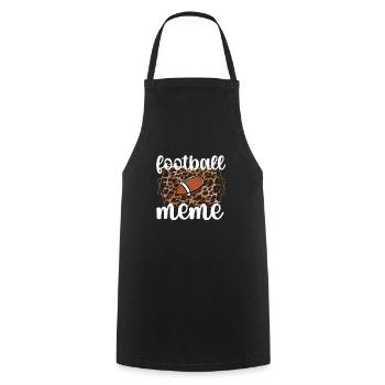 Mème de football Grand-mère de joueur de football mème - Tablier de cuisine - noir - Devant - AI Model Male 185 dark (185cm)