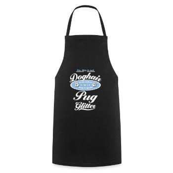 Carlin à paillettes pour chien - Tablier de cuisine - noir - Devant - AI Model Male 185 dark (185cm)