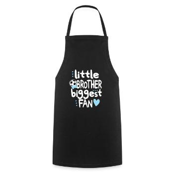 Proud football brother of a football player - Cooking Apron - black - Front - AI Model Male 185 dark (185cm)