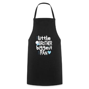 Proud volleyball brother of a volleyball player - Cooking Apron - black - Front - AI Model Male 185 dark (185cm)