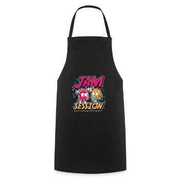 Jam Session - Tablier de cuisine - noir - Devant - AI Model Male 185 dark (185cm)