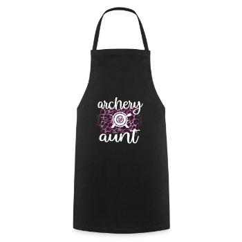 Best Archery Aunt Of Archers Aunt - Cooking Apron - black - Front - AI Model Male 185 dark (185cm)