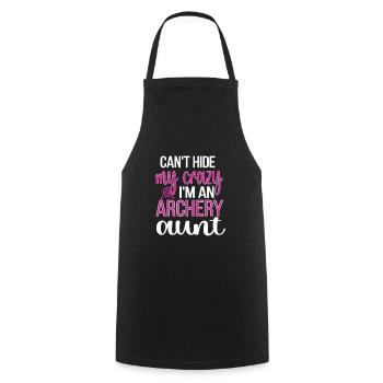 Archery Aunt Of Archers Aunt - Cooking Apron - black - Front - AI Model Male 185 dark (185cm)