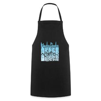 Machu Picchu Pérou - Tablier de cuisine - noir - Devant - AI Model Male 185 dark (185cm)
