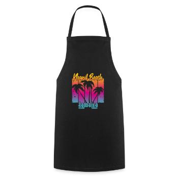 Negril Beach Jamaïque - Tablier de cuisine - noir - Devant - AI Model Male 185 dark (185cm)