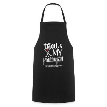 Proud Field Hockey Grandmother Field Hockey Player Grandma - Cooking Apron - black - Front - AI Model Male 185 dark (185cm)