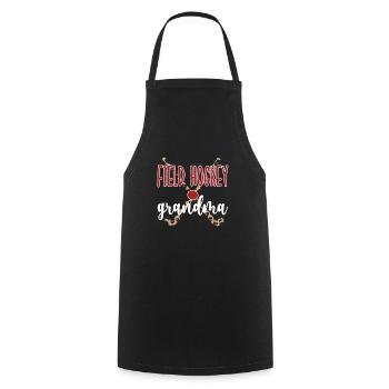 Meilleure grand-mère de hockey sur gazon Grand-mère - Tablier de cuisine - noir - Devant - AI Model Male 185 dark (185cm)