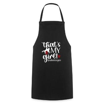 Barrel Racing Mère Cadeau Barrel Racing Mama - Tablier de cuisine - noir - Devant - AI Model Male 185 dark (185cm)
