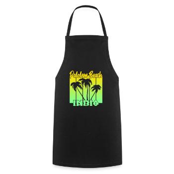 Palolem Beach India - Kochschürze - Schwarz - Vorne - AI Model Male 185 dark (185cm)