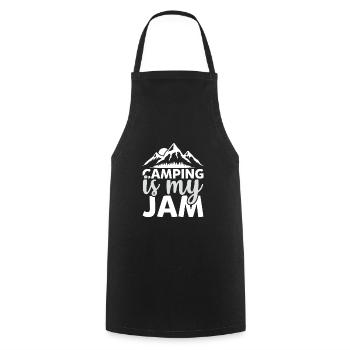 Hiking Nature Outdoor Mountains - Cooking Apron - black - Front - AI Model Male 185 dark (185cm)