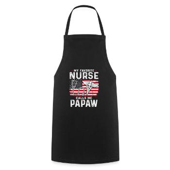 NURSE Nurse - Cooking Apron - black - Front - AI Model Male 185 dark (185cm)