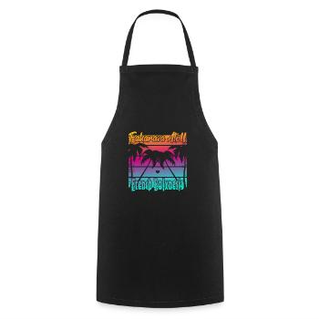 Fakarava Atoll French Polynesia - Cooking Apron - black - Front - AI Model Male 185 dark (185cm)