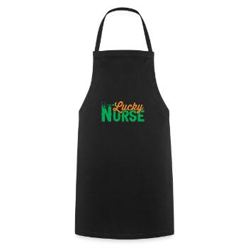 Nurse Hospital Emergency - Cooking Apron - black - Front - AI Model Male 185 dark (185cm)