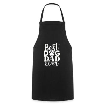 Meilleur papa chien de tous les temps - Tablier de cuisine - noir - Devant - AI Model Male 185 dark (185cm)