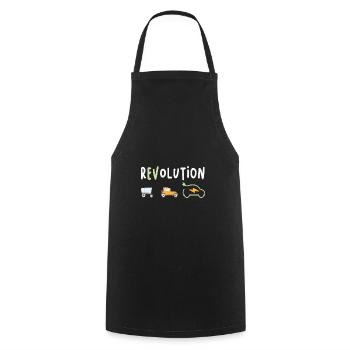Revolution Electric Electric Electric Car eauto - Cooking Apron - black - Front - AI Model Male 185 dark (185cm)