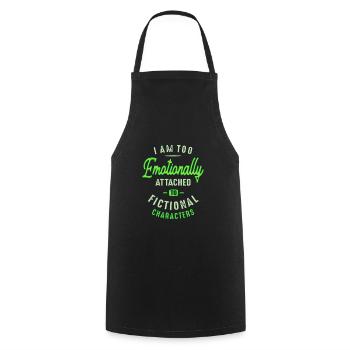 I Am Too Emotionally - Cooking Apron - black - Front - AI Model Male 185 dark (185cm)