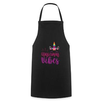 Einhorn Unicorn Vibes - Tablier de cuisine - noir - Devant - AI Model Male 185 dark (185cm)