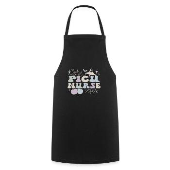 Unité de soins intensifs pédiatriques de l’USIP Halloween - Tablier de cuisine - noir - Devant - AI Model Male 185 dark (185cm)