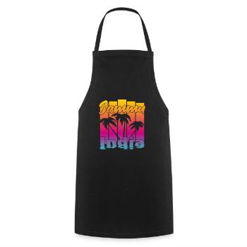 Jammu India Sunset - Cooking Apron - black - Front - AI Model Male 185 dark (185cm)