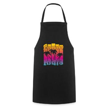 Jammu India Sunset - Cooking Apron - black - Front - AI Model Male 185 dark (185cm)