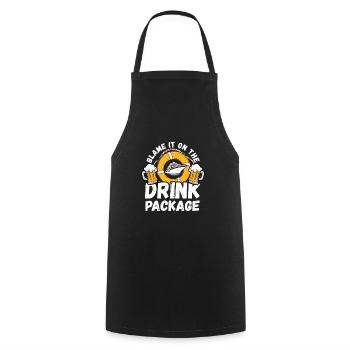 Cruise Holidays - Cooking Apron - black - Front - AI Model Male 185 dark (185cm)