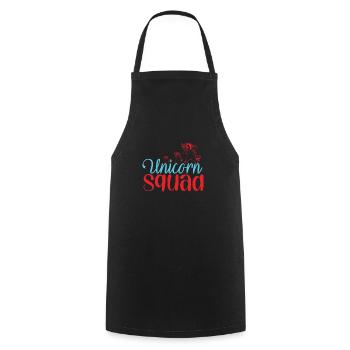 Einhorn Squad Unicorn - Cooking Apron - black - Front - AI Model Male 185 dark (185cm)