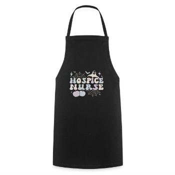 Infirmière en soins palliatifs Halloween Hospice Nursing Gifts - Tablier de cuisine - noir - Devant - AI Model Male 185 dark (185cm)