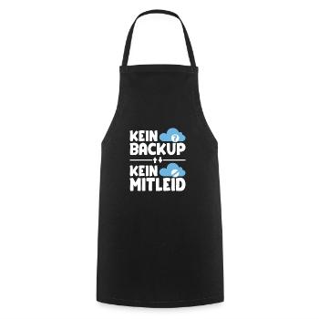 No backup no pity for programmers - Cooking Apron - black - Front - AI Model Male 185 dark (185cm)