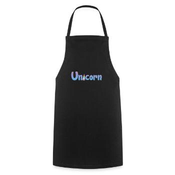 Licorne Einhorn - Tablier de cuisine - noir - Devant - AI Model Male 185 dark (185cm)