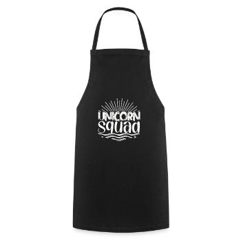 Einhorn Squad Unicorn - Cooking Apron - black - Front - AI Model Male 185 dark (185cm)