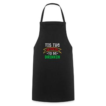 Ugly Christmas season of drinking - Cooking Apron - black - Front - AI Model Male 185 dark (185cm)