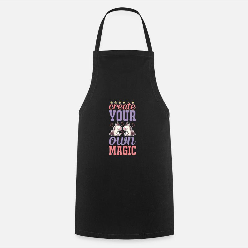 Einhorn UNICORN Create Magic - Cooking Apron - black