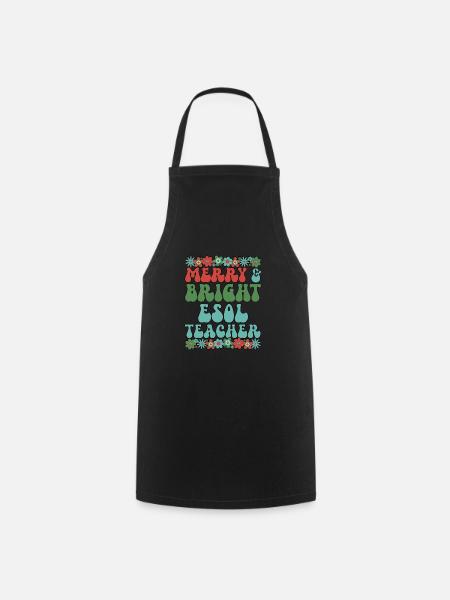 ESOL Teacher Christmas English Teacher Xmas Gifts - Kochschürze - Schwarz