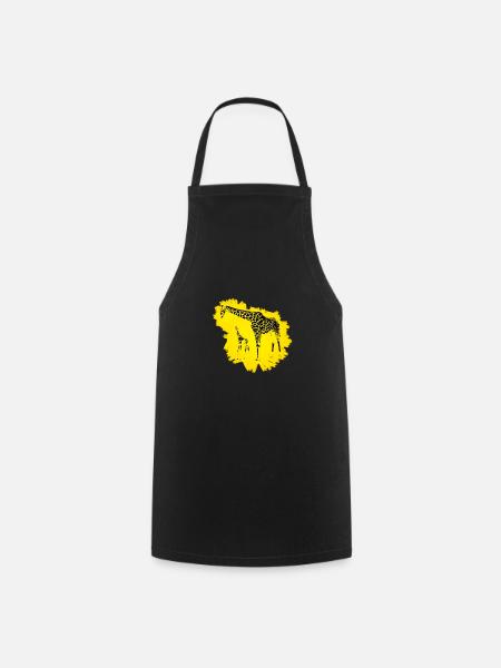 Giraffe - Kochschürze - Schwarz