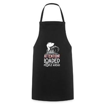 Weekend with friends in group party drinking - Cooking Apron - black - Front - AI Model Male 185 dark (185cm)
