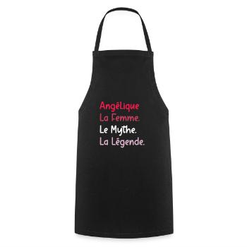 La femme le mythe la légende angélique - Tablier de cuisine - noir - Devant - AI Model Male 185 dark (185cm)