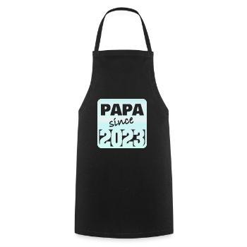 Papa 2023 - Tablier de cuisine - noir - Devant - AI Model Male 185 dark (185cm)