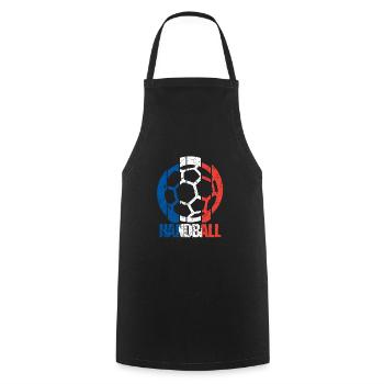 Frankreich Handball - Kochschürze - Schwarz - Vorne - AI Model Male 185 dark (185cm)