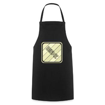 Abeille fille - Tablier de cuisine - noir - Devant - AI Model Male 185 dark (185cm)