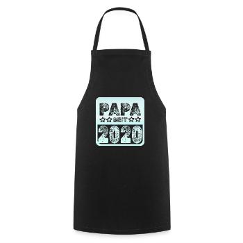 Papa 2020 - Tablier de cuisine - noir - Devant - AI Model Male 185 dark (185cm)