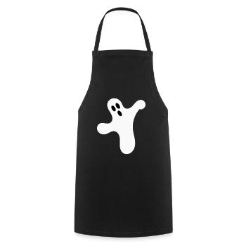 T-shirt d’Halloween Ghost spooky chemise mignonne - Tablier de cuisine - noir - Devant - AI Model Male 185 dark (185cm)