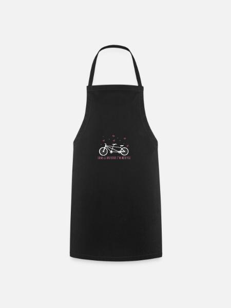 Tandem T-shirt & idée cadeau - Tablier de cuisine - noir